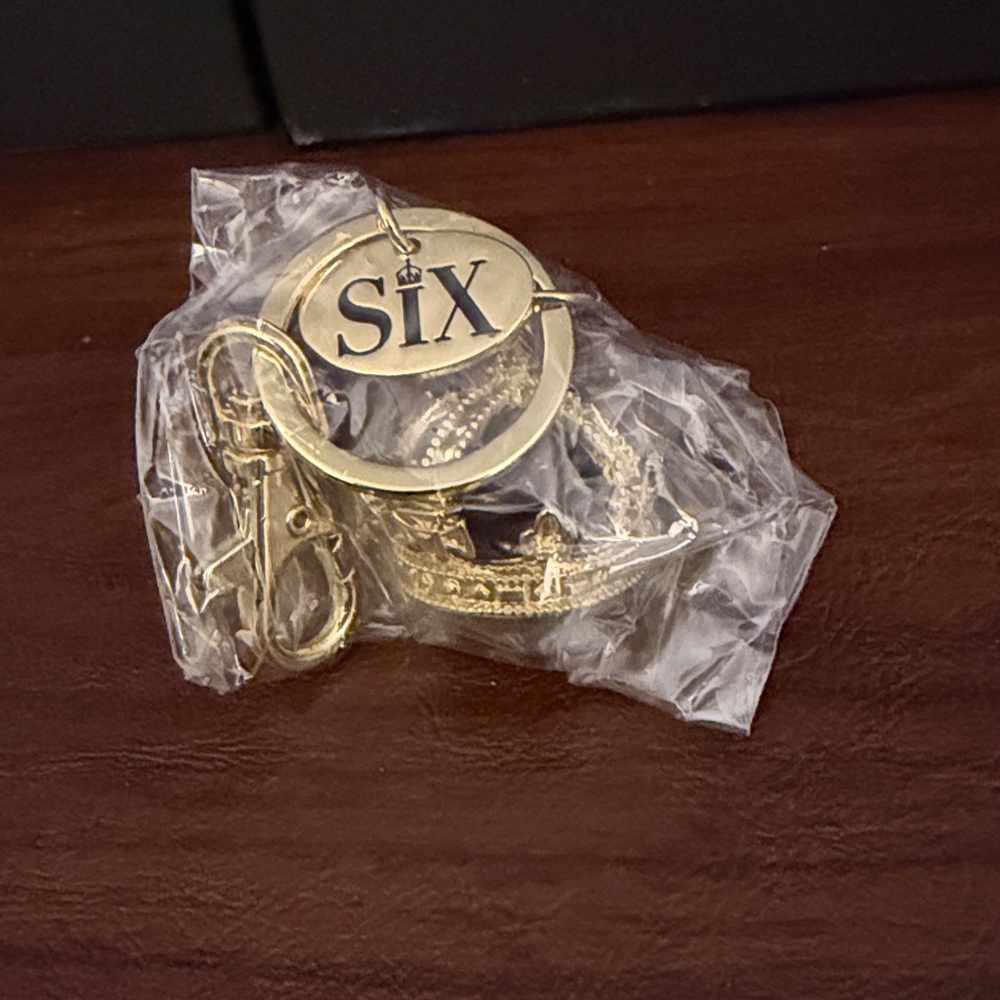 Six Broadway Purple Crown Key Chain